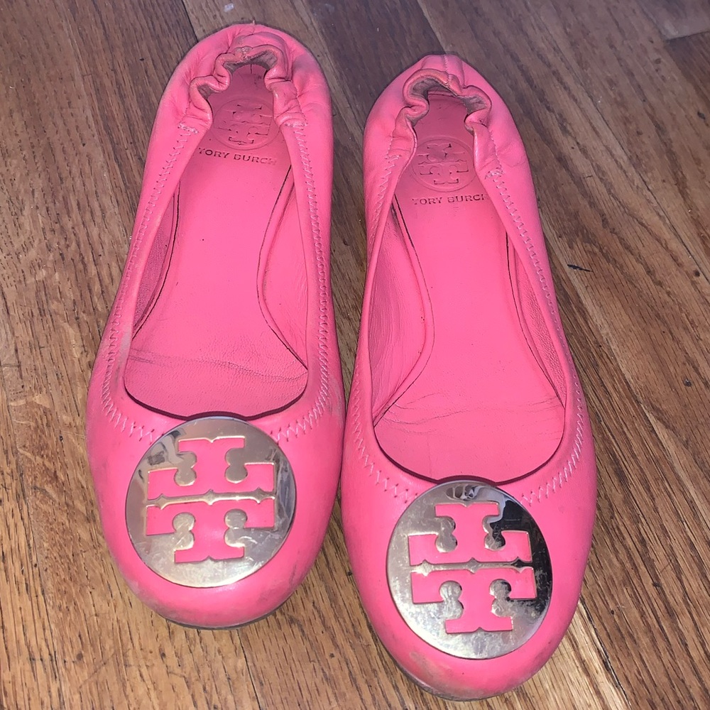 Pink Tory Burch flats